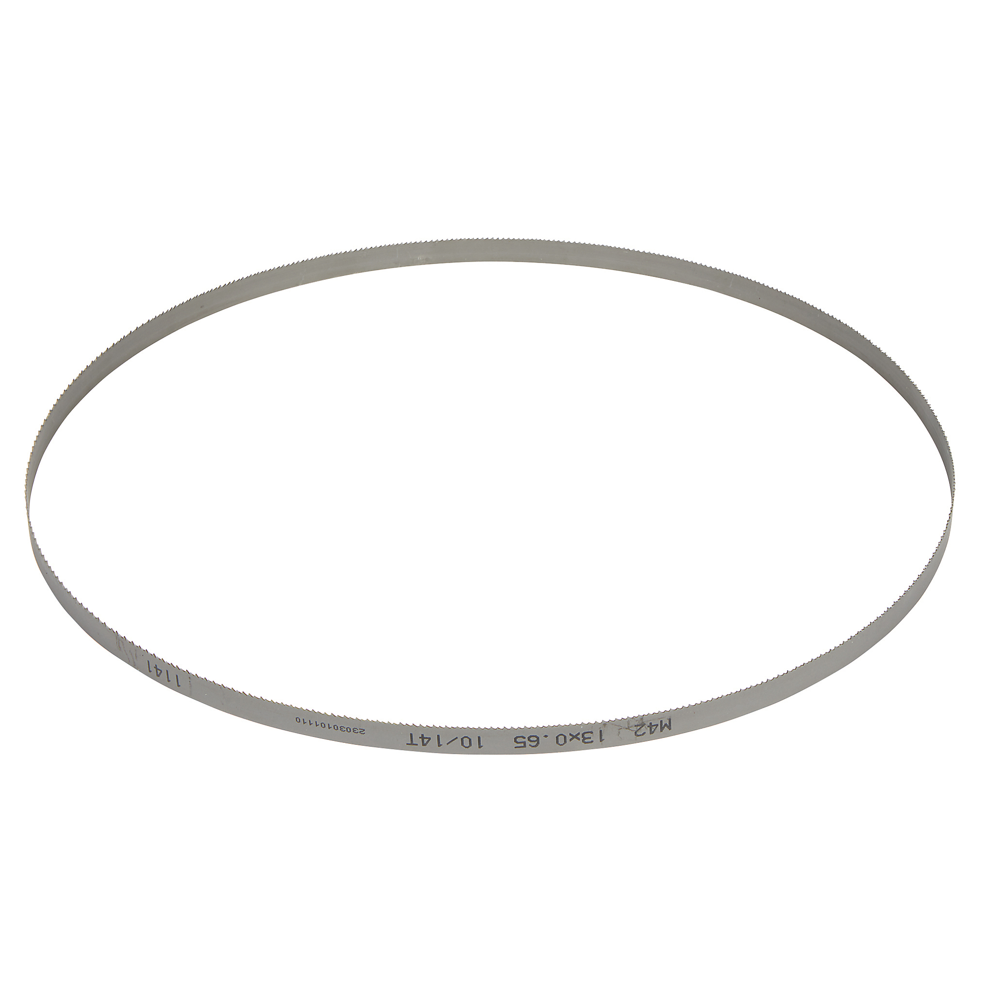 Klutch Portable Band Saw Blade, 44in. x 7/8in. x 1/2in. 10/14 TPI, for Non-Ferrous Metals + Mild Steel